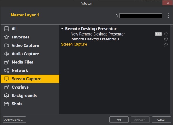 Use Wirecast to broadcast your screen with microphone audio