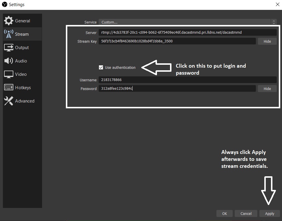 Walkthrough Encoder Setup Guide Dacast