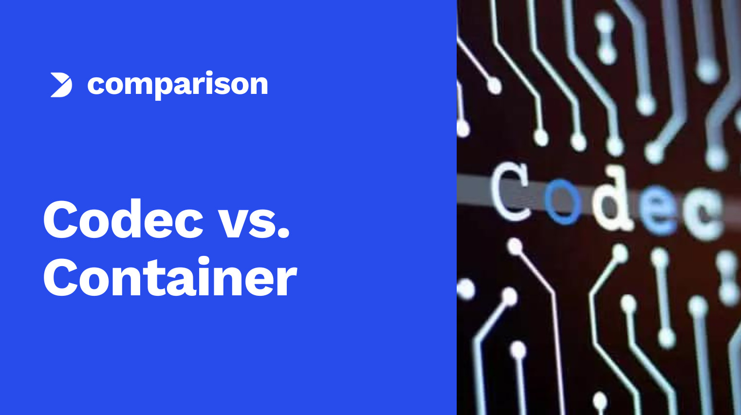 Codec vs. Contentor: Definições do codificador para transmissão em ...