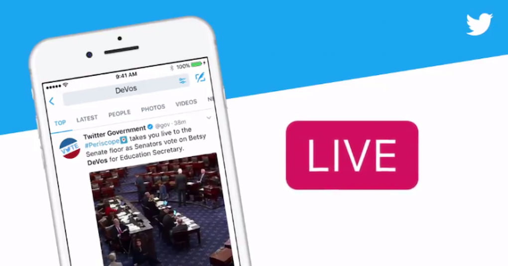twitter live streaming app