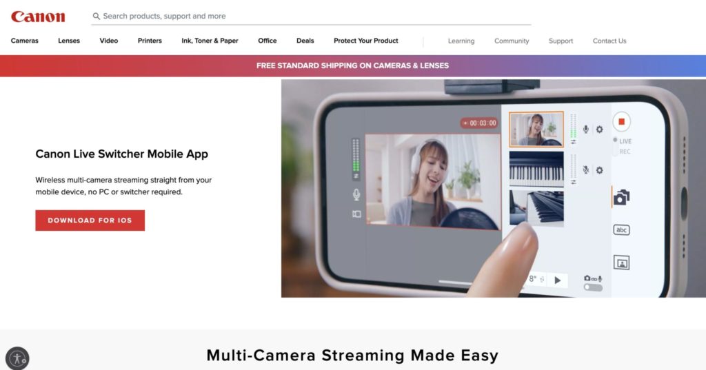Canon Live Switcher Mobile